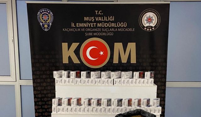 Muş’ta kaçak sigara üretim ve paketleme imalathanesine operasyon