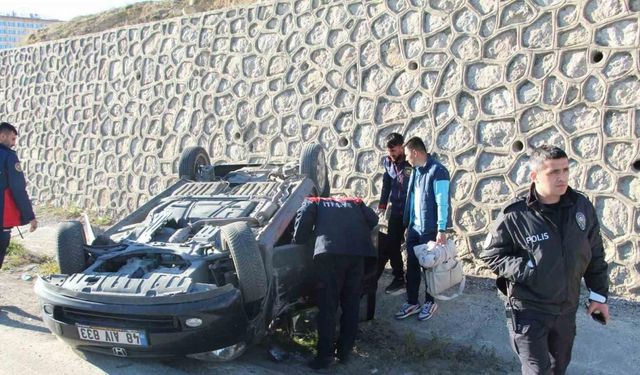 Şırnak’ta otomobil takla attı: 1 yaralı