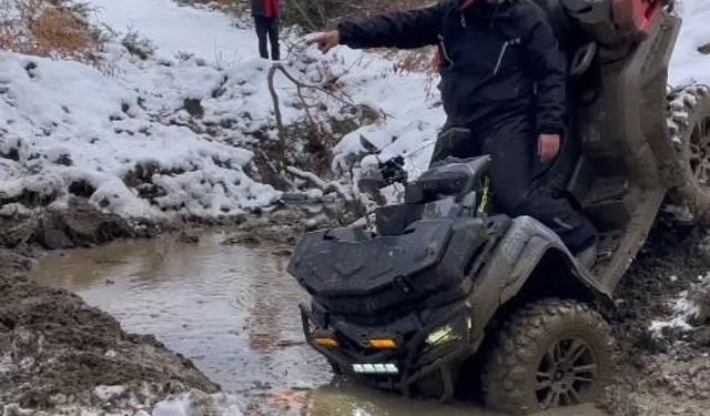 Tokat’ta ATV tutkunu komik anlarıyla yüzleri güldürdü