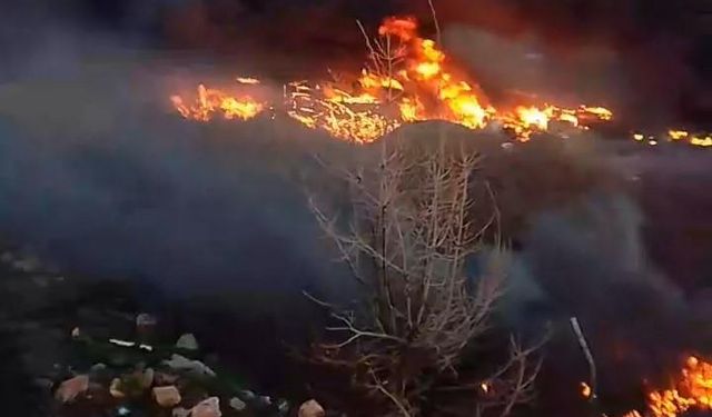 Tokat’ta ot yangını korkuttu