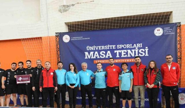 Üniversite Sporları Masa Tenisi Türkiye Şampiyonası Kırşehir’de başladı