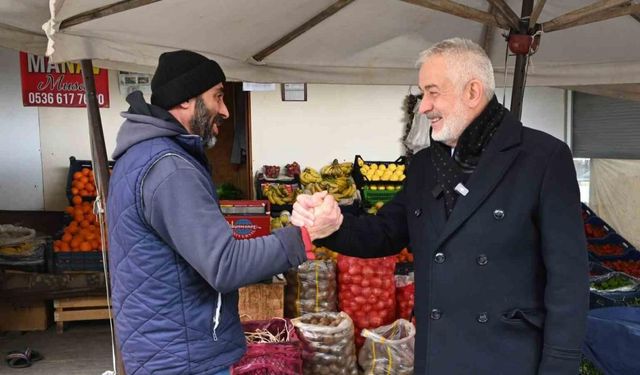 Başkan Başdeğirmen Köy Garajı esnafına projelerini anlattı