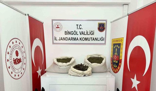 Bingöl 57 kilo uyuşturucu ele geçirildi