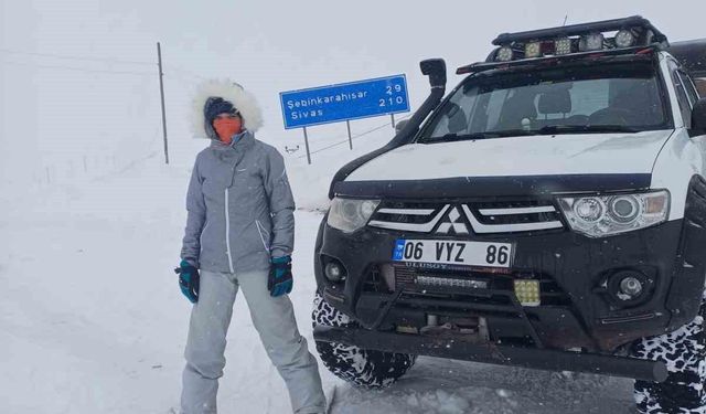 Eğribel’e tünel yapıldı, eski yol kayak pistine dönüştü