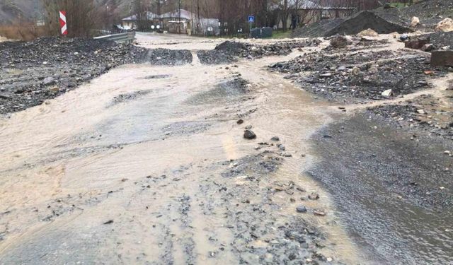 Hakkari’de çığdan sonra sel meydana geldi