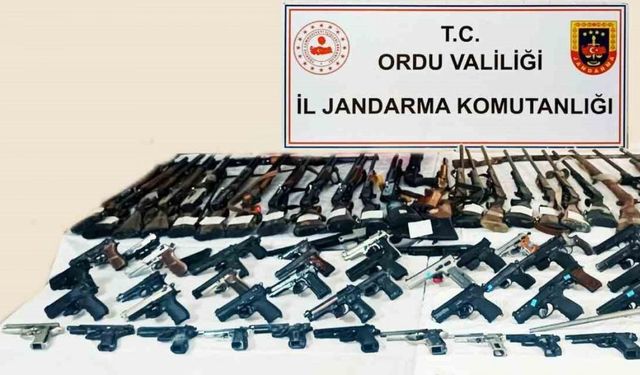 Jandarma ekiplerinden silah kaçakçılığı operasyonu: 66 gözaltı