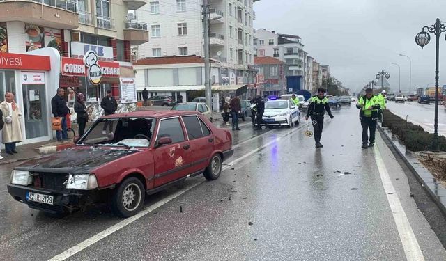 Karaman’da otomobilin çarptığı yaşlı çift yaralandı