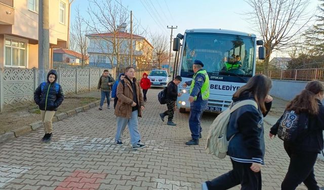 Kırklareli’de okul servisi denetimleri sıklaştırıldı