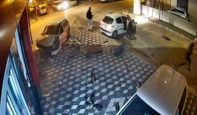 Otomobilin hurdaya döndüğü kazada sürücü kaçtı, polis kovaladı