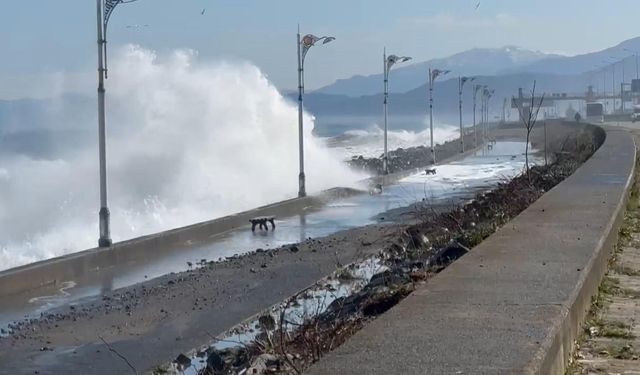 Rize’de fırtına