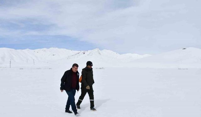 Veteriner ekip, Faraşin Yaylası’nda kalan besiciler için kilometrelerce yol gitti