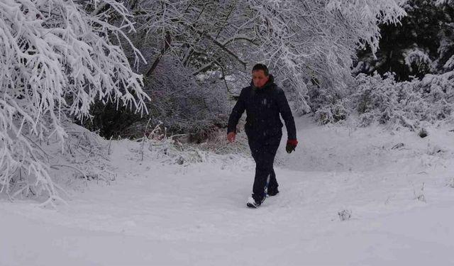 Yozgat’ta kar yağışı etkili oldu