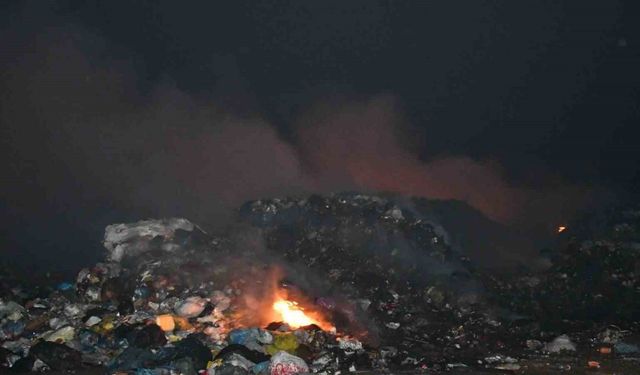 Artvin’de çöp sahasında yangın