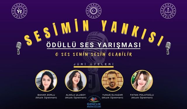 Bingöl Gençlik ve Spor İl Müdürlüğü, "Sesimin Yankısı Ses Yarışması" düzenliyor