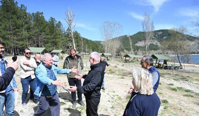 Gölcük Tabiat Parkı’nda düzenleme çalışması