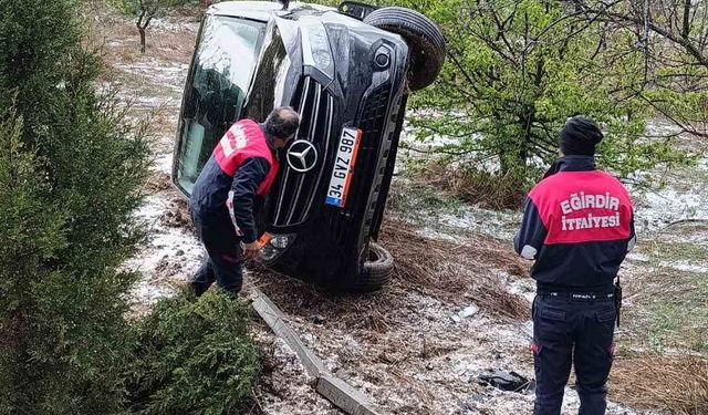 Isparta’da minibüs takla attı: 1 ölü, 8 yaralı