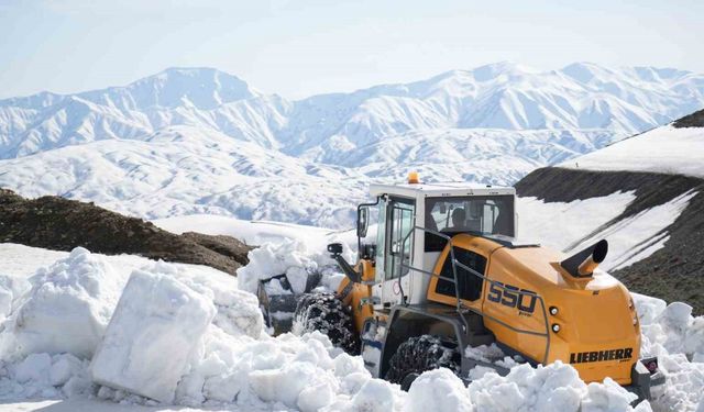 Muş’ta karla mücadele ekipleri 4 ayda 23 bin kilometre yol açtı