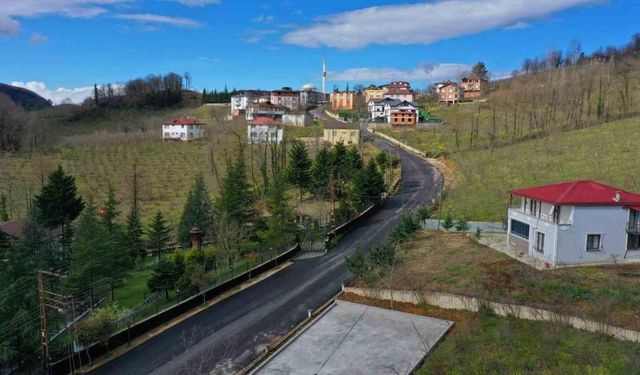 Ordu Büyükşehir, sıcak asfalt çalışmalarını sürdürüyor