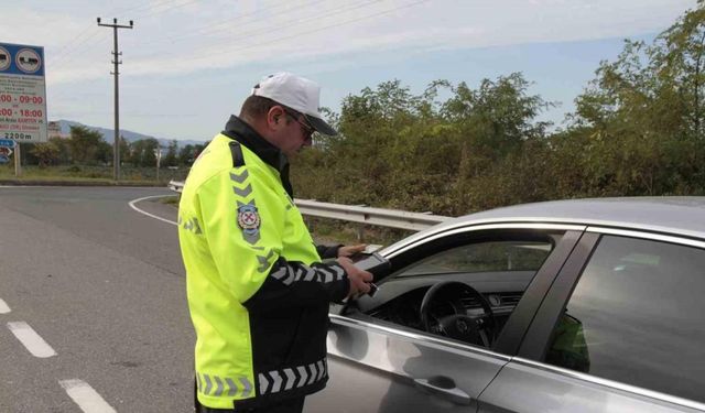 Ordu’da bir haftada yaklaşık 10 bin araç denetlendi