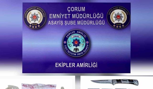 Polis denetiminde silah ve uyuşturucu madde ele geçirildi