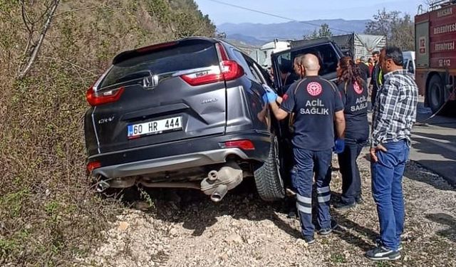 Tokat’ta çekici ile otomobil çarpıştı: 1 yaralı