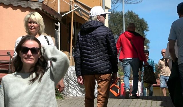 Turizm sezonu ile birlikte Rus turist akını da başladı