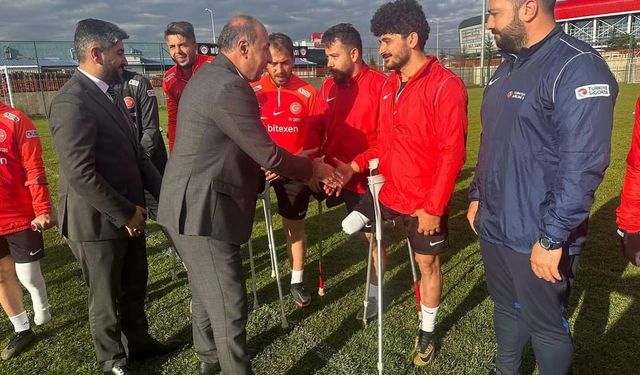 Ampute Futbol Milli Takımı ve Çorum FK’ya, Alaca’dan anlamlı ziyaret