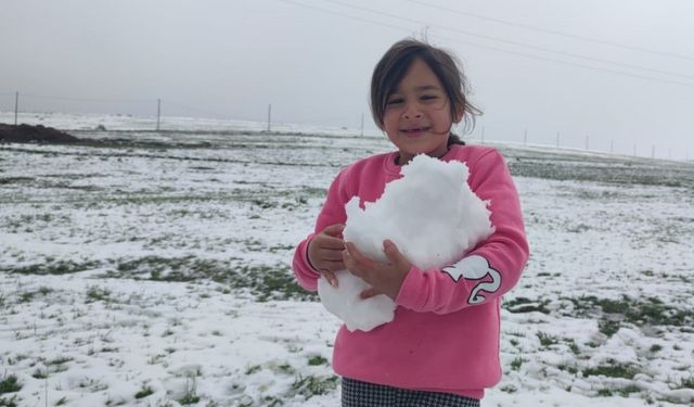 Aşkale’ye kış geri geldi