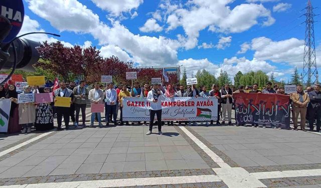 Bingöl’de üniversite öğrencilerinden Gazze’ye destek