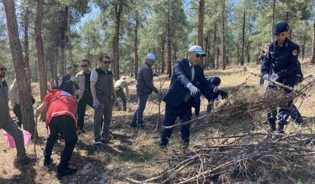 "Bu Orman Benim" projesi çerçevesinde Burdur Kent Ormanı’nda temizlik yapıldı