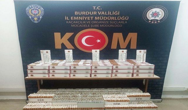 Burdur’da kaçakçılık operasyonu