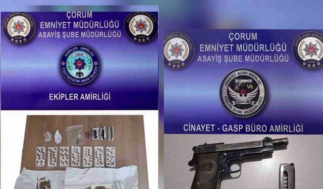 Çorum polisinin asayiş ve huzur operasyonları sürüyor