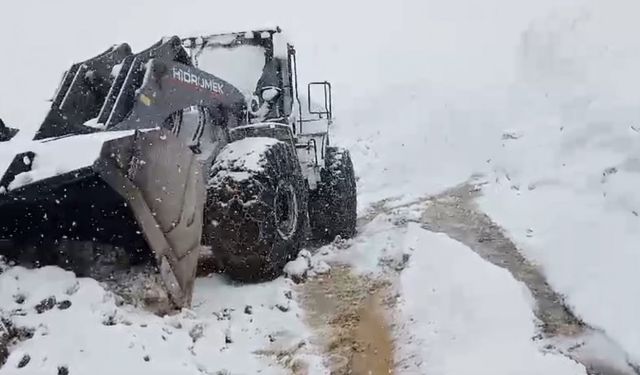 Doski Vadisi’nde mayıs ayında 5 metreyi bulan kar görüntüleri hayrete düşürüyor