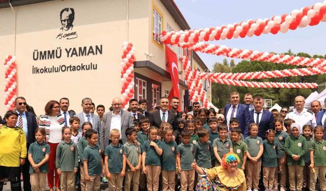 Hayırsever tarafından yapılan Karacaören Ümmü Yaman İlkokulu ve Ortaokulu törenle açıldı