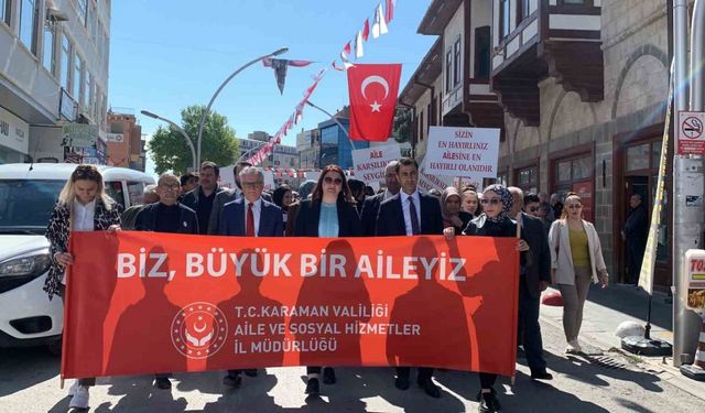 Karaman’da ’Ailemiz İstikbalimiz’ yürüyüşü düzenlendi