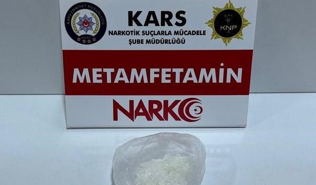 Kars’ta metamfetamin ele geçirildi