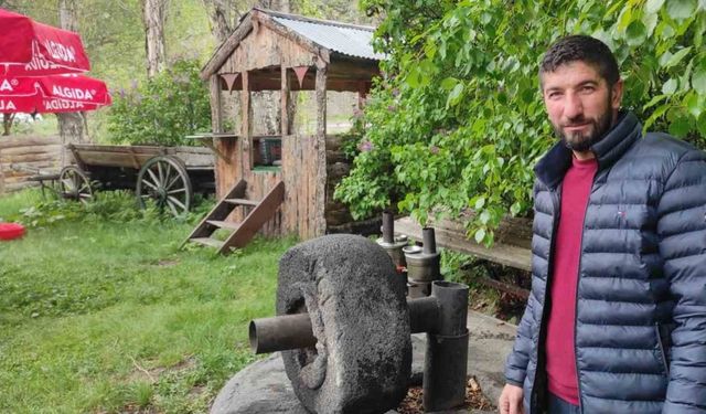 Kars’ta tarihi değirmen yoğun ilgi görüyor