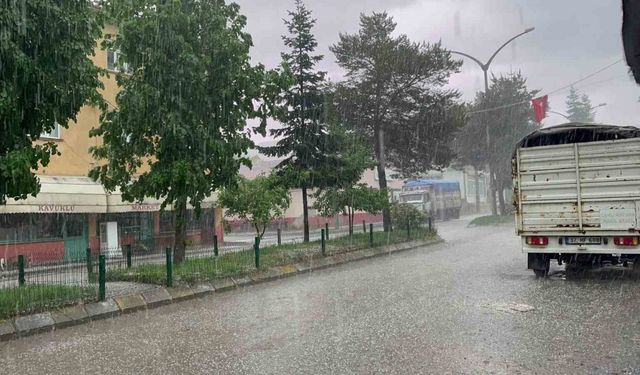 Kastamonu’da dolu yağdi