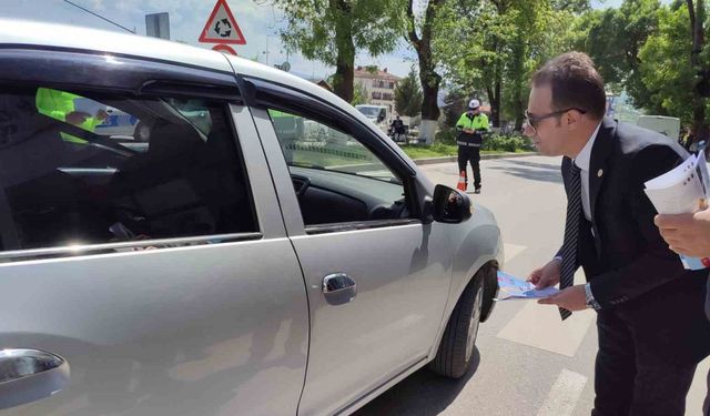 Kaymakam trafik denetimi yaptı