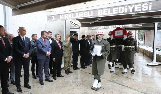 Kırklareli’nde Kıbrıs gazisi son yolculuğuna uğurlandı