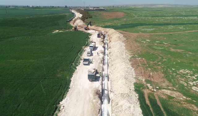 Mardin 2. kademe içme suyu isale hattında çalışmalar devam ediyor