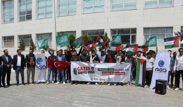 Şırnak’ta üniversite öğrencilerinden ABD’deki protestolara destek