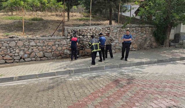 Tokat’ta çay içmek için yaktığı mutfak tüpü alev aldı