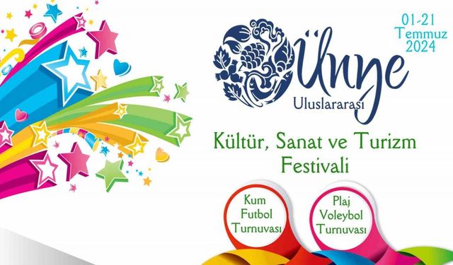 Ünye’de kültür, sanat ve turizm festivalinin 24’üncüsü düzenlenecek