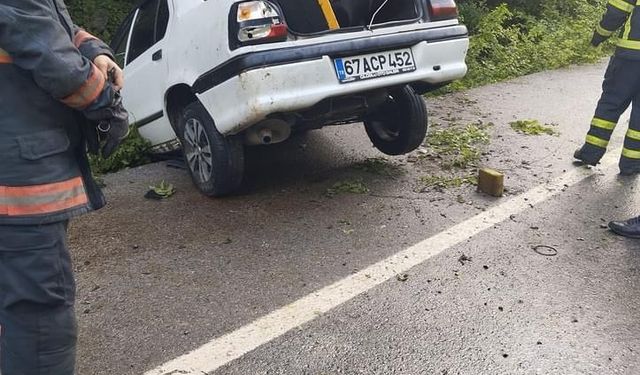 Zonguldak’ta trafik kazası; 2 yaralı