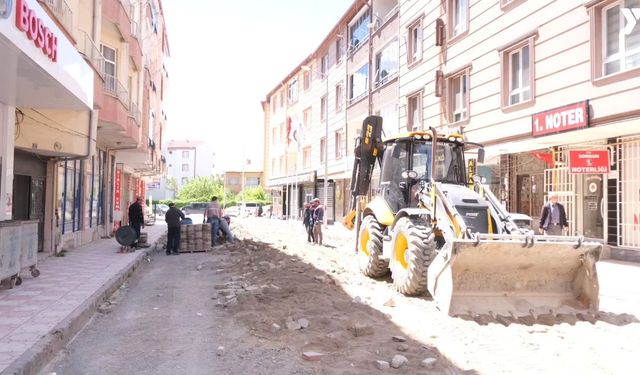 Sorgun’da yol çalışması