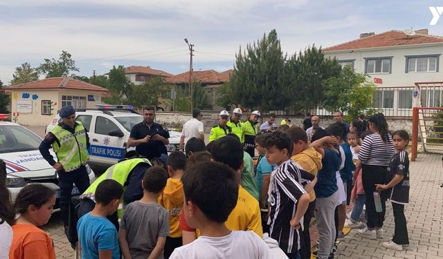 Yozgat’ta öğrencilere trafik eğitimi verildi