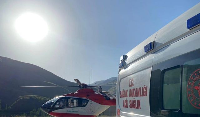 18 yaşındaki genç için helikopter havalandı