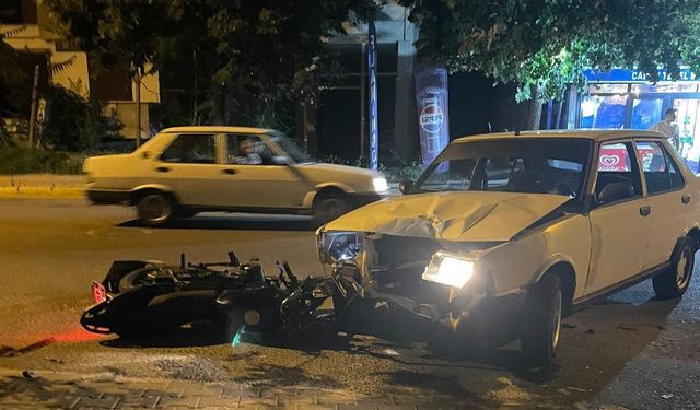 Babaeski’de otomobil ile motosiklet çarpıştı: 1 yaralı