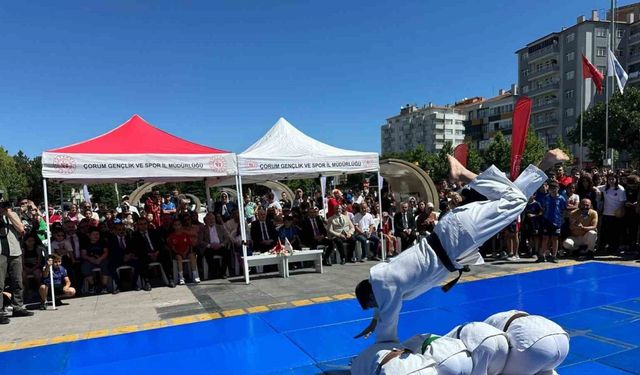 Çorum’da yaz spor okularına coşkulu açılış